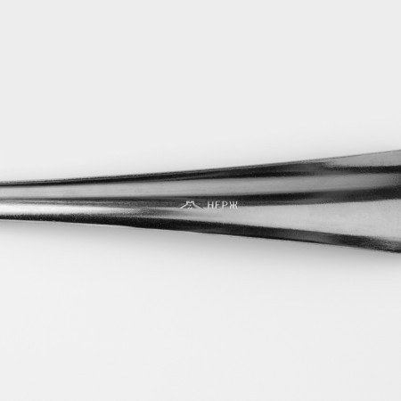 Spoon table "New", h = 19.8 cm, thickness of 1.2 mm, simplified processing, silver color-3