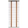 Blinds wooden, size 70x160 cm, color wenge