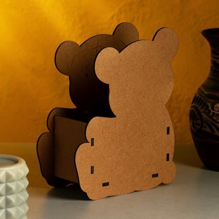 Kashpo "Mishutka" Small, 13.5x7x16.5 cm, oak, brown-1