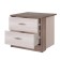Bedside table "Nicole", 466 × 420 × 416 mm, 2 boxes, color ash shimo light / dark