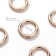 Karabin ring, d = 16/24 mm, thickness - 4 mm, 5 pcs, gold color