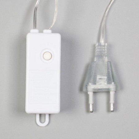 Garland “thread” 3 m with nozzles “lamp”, ip20, transparent thread, 80 LED, glow of multi, 8 modes, 220 V-5