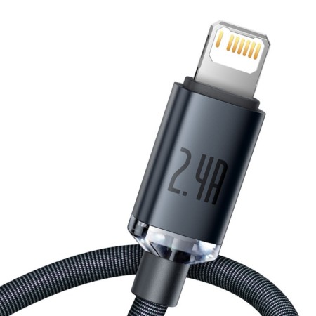Baseus cable, Lightning - USB, 2.4 A, 1.2 m, black-3