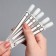 Stickers for gradient tips 21.5 × 30.5/8.3 × 0.9 cm, 50 pcs on the sheet, black/white color
