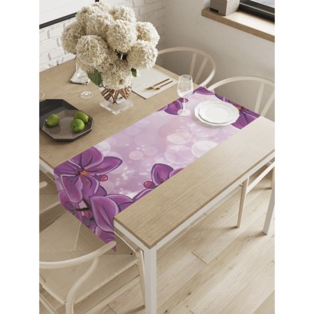 The path on the table "Orchids on the side", Oxford, size 40x145 cm