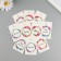 Cardboard "Flower Wreath" set 10 pcs (5 types) 4x6 cm
