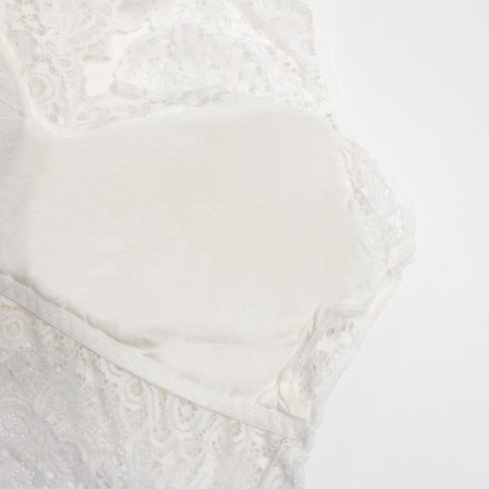 Female set (top, panties) color white, size 42-44-3