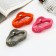 Hair crab "Leon" oval of matte geometry, 8.5 cm, mix