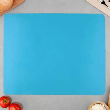 Silicone rug for baking "Pizza dough", 50 x 40 cm, blue color-4