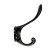 Furniture hook Cappio Rarity, two -rod, black