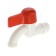 Water-brushed tap zein, with a flat red handle, pp, crane-boux, white