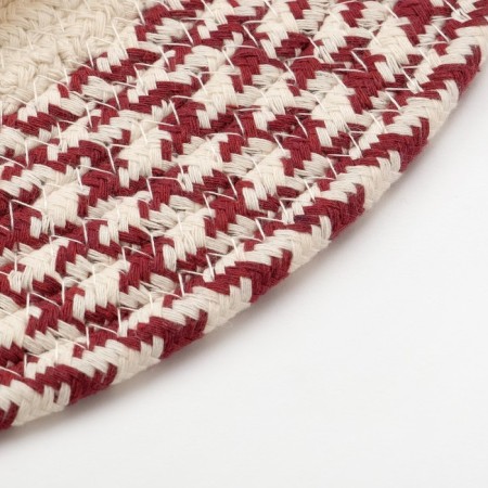 Decorative napkin "Dolyana" central-beard-burgundy, 35*35 cm, 100% cotton-3