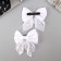 Hair clip "Marta" (set 2 pcs) grace, 7.5 cm, white