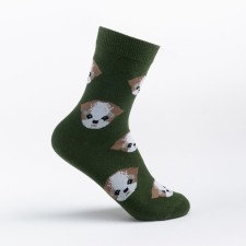 Nocks children, green color/Dog print, size 14