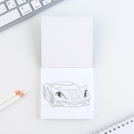 Gift set: notebook coloring and wax crayons to the “steep rider”-2