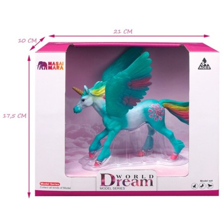 Figure "World of Fantasy: Green Unicorn with Wings"-4