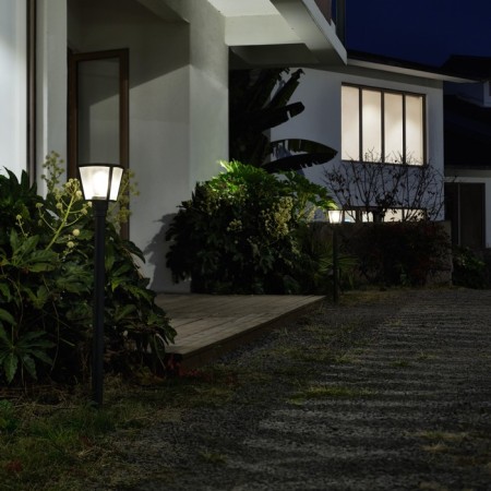 Landscape Lamp Novotech. Park, 18W, E27, 1100x179x179 mm, dark gray color-2