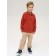 Longsliv Polo for the boy Pelican, height 86 cm, terracotta color