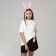 Set "Bunny", Clot on a hairpin, braid, rim, toy