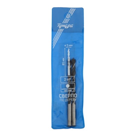 Tundra wood drill, cylindrical shank, 5 x 85 mm, 2 pcs.-1