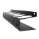 Ban holder, wall -mounted, with hooks, black