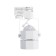Luazon Lighting track lamp for the GU10 lamp, eight faces, white housing