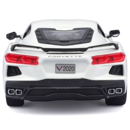 MASTO DIE-CAST 2020 Chevrolet Corvette Stingray Coupe Z51, 1:24, White color-8