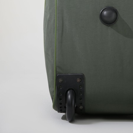 Road bag on wheels, lightning department with an increase, external pocket, khaki color-4