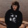 Sweatshirt with a hood Roscosmos x Onlytop, p. M, the color is black