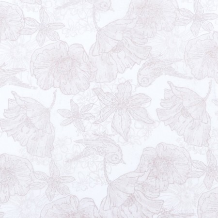 Siliconized paper "poppies and birds", Khokhloma, 0.38 x 5 m-3