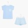 Pajama female kaftan "peas", T-shirt, shorts, r.48-50