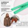 Lightning "Spiral", No. 5, detachable, automatic lock, 60 cm, green color