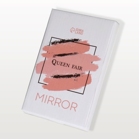 The desktop mirror is a suspended “oval”, bilateral, with an increase, a mirror surface 6 × 9.3 cm, the color “amber” color-4