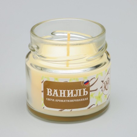 Candle in a bank flavored Vanil 50g, combustion time 13h-2