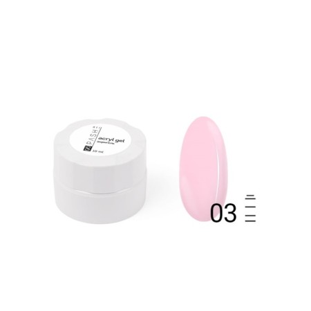 Acrigel to build nails Pashe, No. 03 Camouflage saturated pink, 10 ml