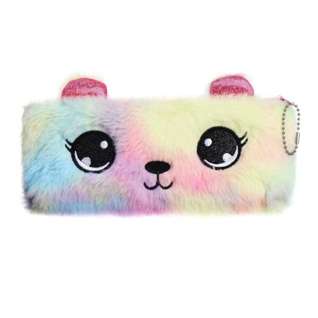 Penal School fur on the zipper Calligrata "Mishka", mix-10