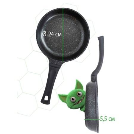 Fusion FP2402L pan, with a lid, anti -stick coating, D = 24 cm, black color-8