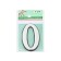Door number "0", plastic, chromium color