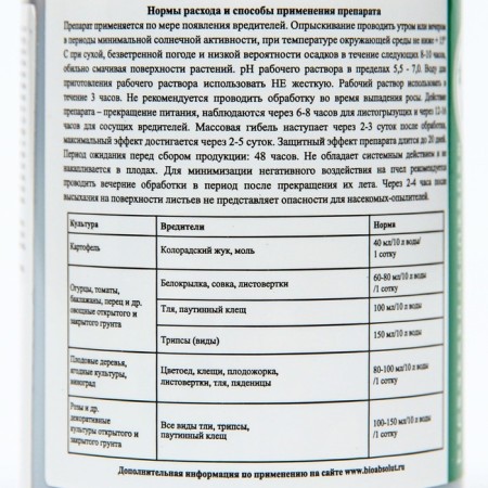 Insectoacaricide Actarophyte, for fruit-berry and vegetable crops, 150 ml-1