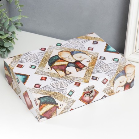 Casket tree "Little Indian Elephant" to leatherette 5.5x24x17 cm