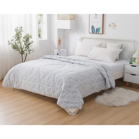 Mayan blanket, size 200x220 cm, blue color-1