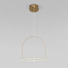 Suspendor of the suspension Eurosvet over 90322/1, LED, 22 W, 3300/4200/6500K, 2270LM, 400x400 mm, remote control, brass color