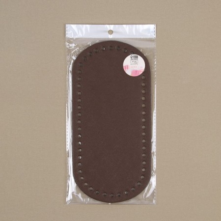 Donce for a bag, oval, 25 × 12 × 0.3 cm, brown color-2