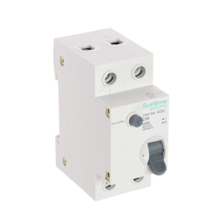Switch aut. Dif. AVDT SE City9 Set, 1p+N, C, 10 A, 4.5 KA, 30 mA, AC, 230 V