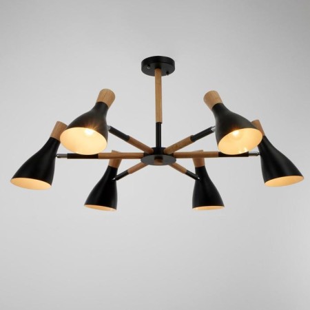 Morocco chandelier 6x40W E27 Black 90x90x58.5 cm Bayerlux-1