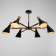 Morocco chandelier 6x40W E27 Black 90x90x58.5 cm Bayerlux