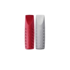 A set of fingers-caps 2 pieces, Faber-Castell Grip 2001 (synthetics), mix: blue/white and red/white