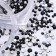 Rhinestones for decor, round, multi -size, black color