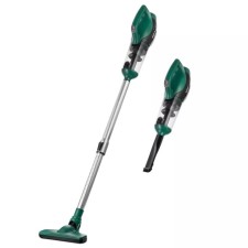 Vacuum cleaner KitFort KT-5250, vertical, 120 watts, 0.5 l, green-black