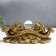 NECKE Bronze "Two toads in the wand of Jui with a ball" 14x6x5 cm 1201418